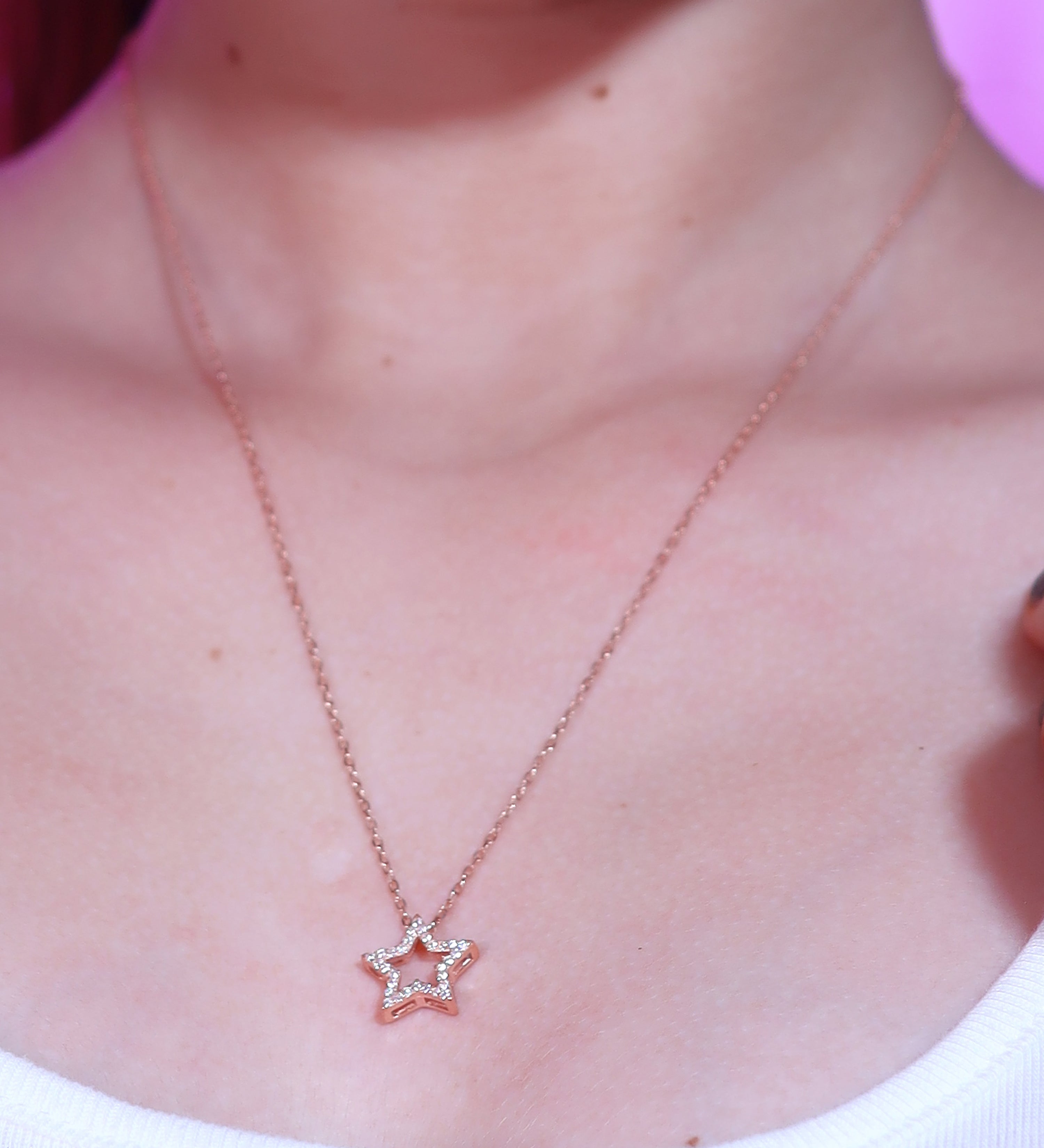 Diamond Star Style Necklace