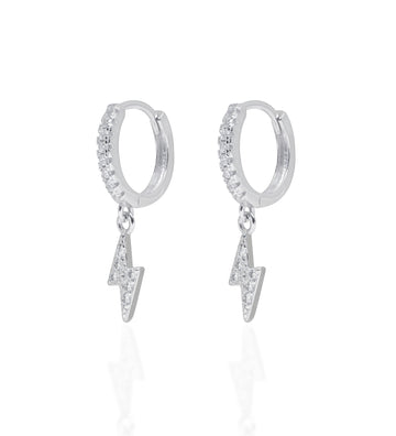 Zirconia Tunder Drops Hoop