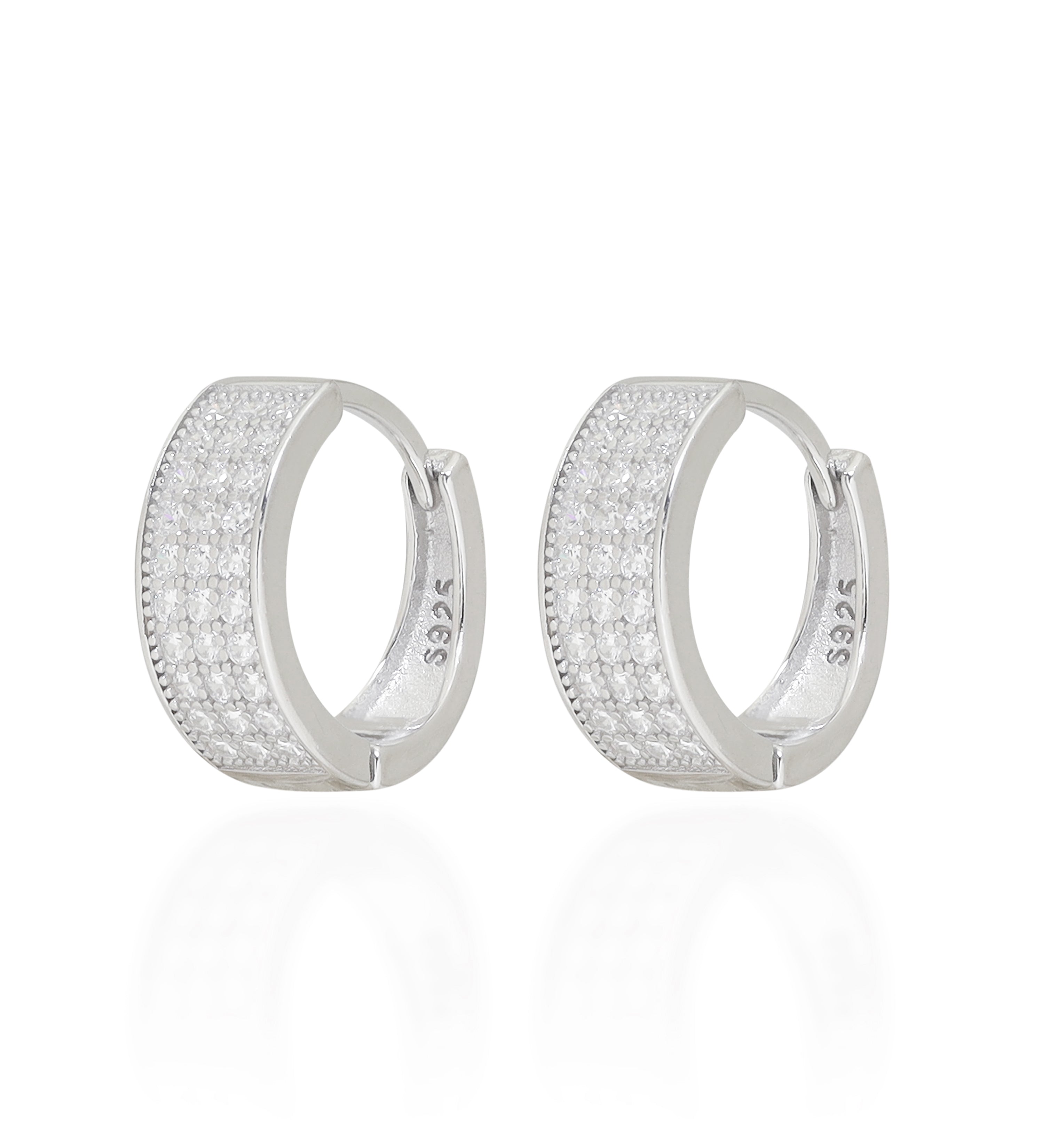 3x Diamond Luxe Hoops
