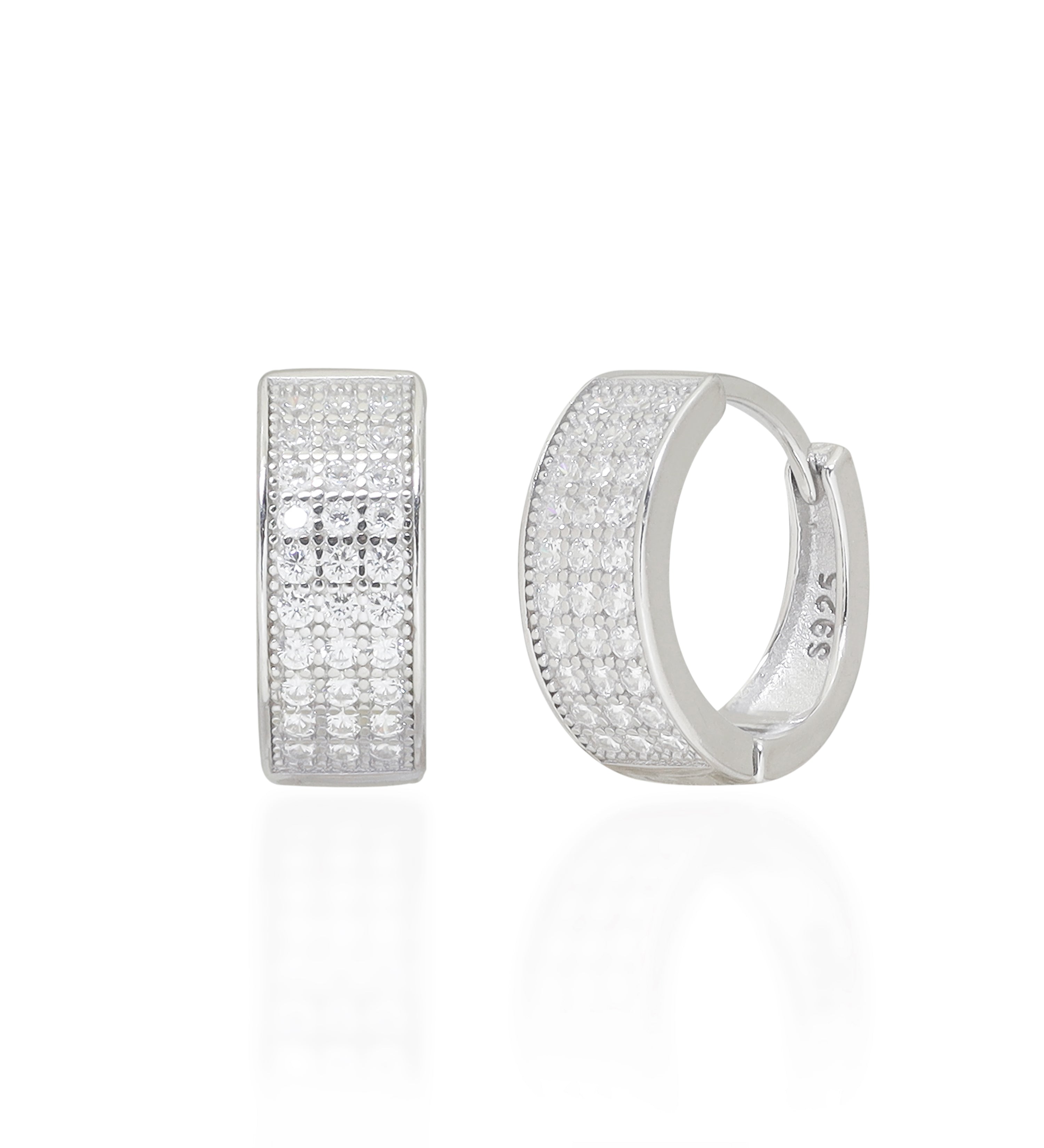 3x Diamond Luxe Hoops