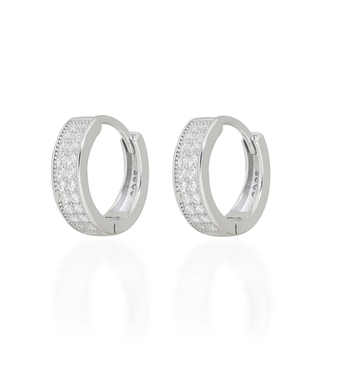 2x Diamond Luxe Hoops