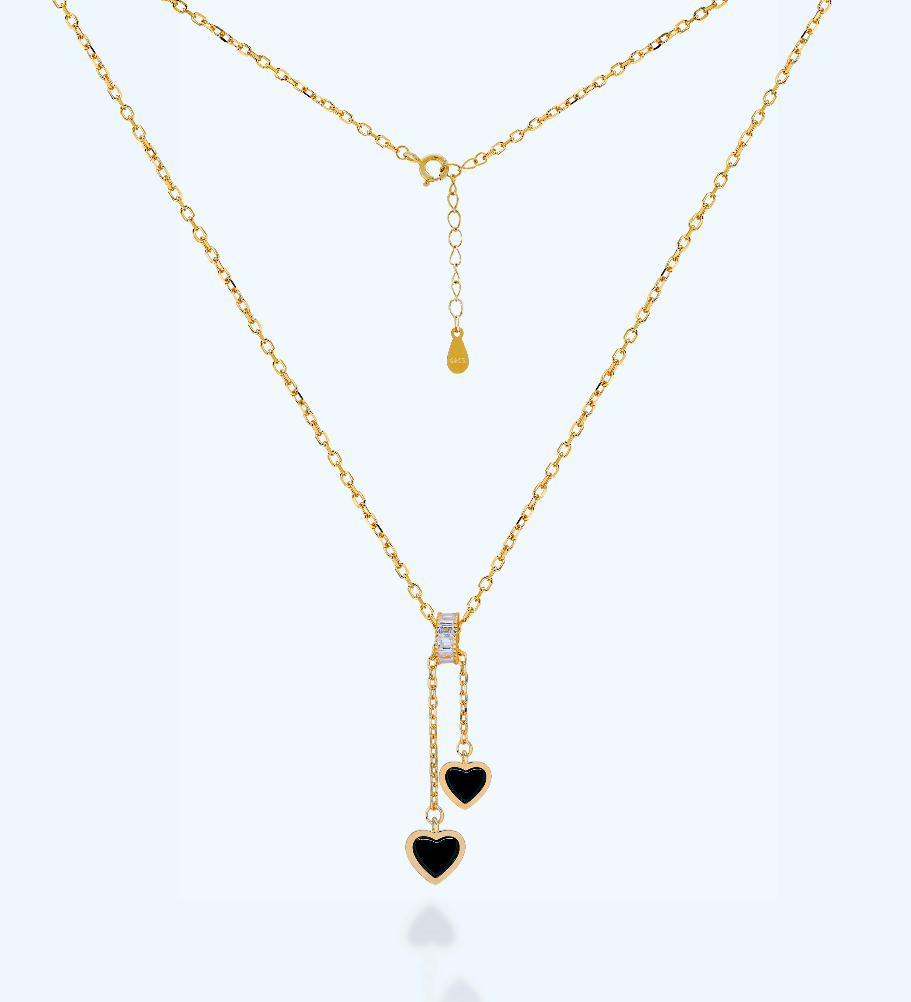 Heart Charm Layered Chain