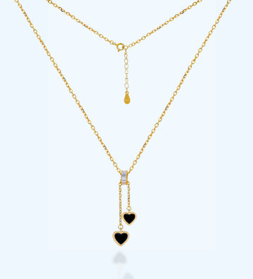 Heart Charm Layered Chain