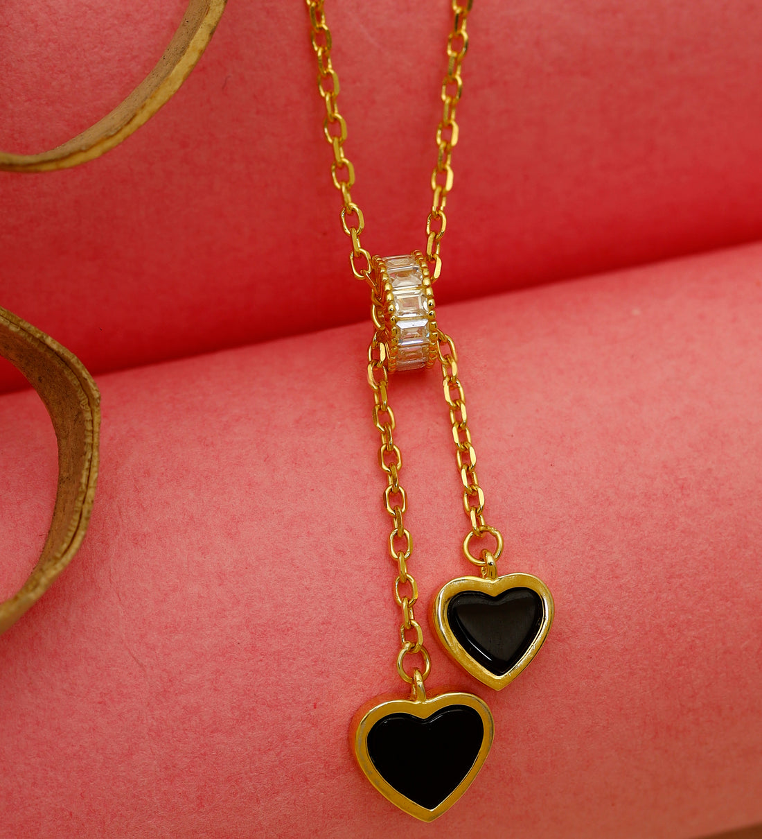 Heart Charm Layered Chain
